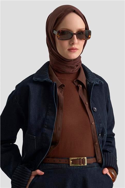 Armine Nervürlü Denim Takım 25KD1012 Lacivert