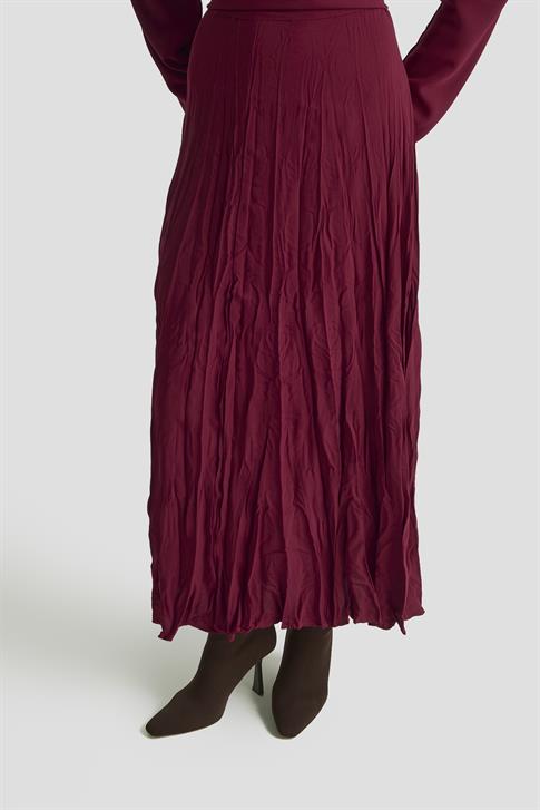 Armine Kırışık Efektli Takım 25KD1019 BORDO