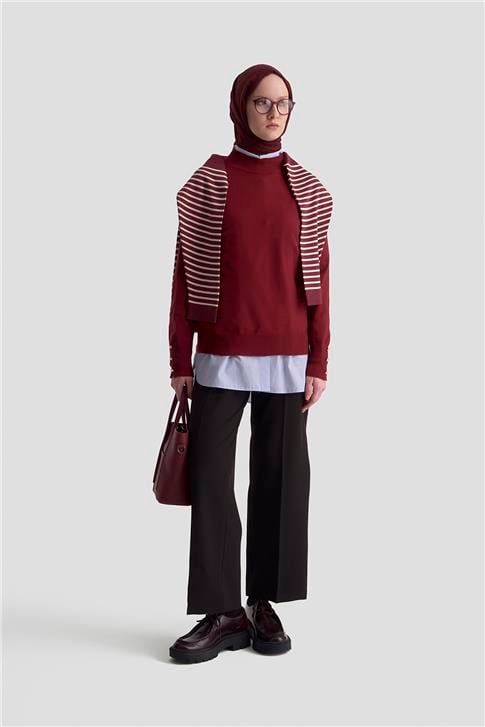 Armine Yüksek Bel Pantolon 25KM1024 Siyah