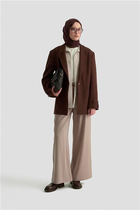 Armine Palazzo Pantolon Vizon