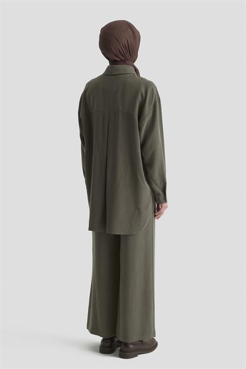 Armine Palazzo Pantolon Haki