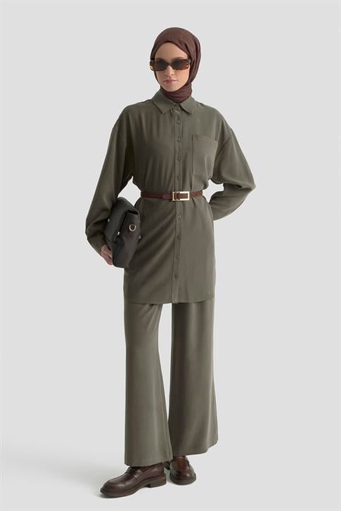 Armine Palazzo Pantolon Haki