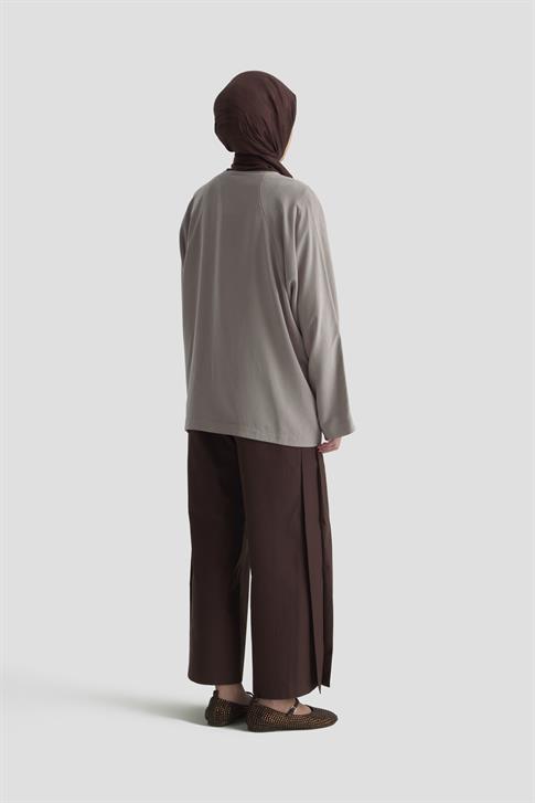 Armine Yarasa Kol Ceket 25KD1107 Vizon