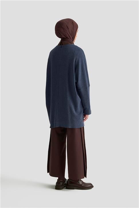 Armine Basic Örme Tunik 25KD1118 İndigo