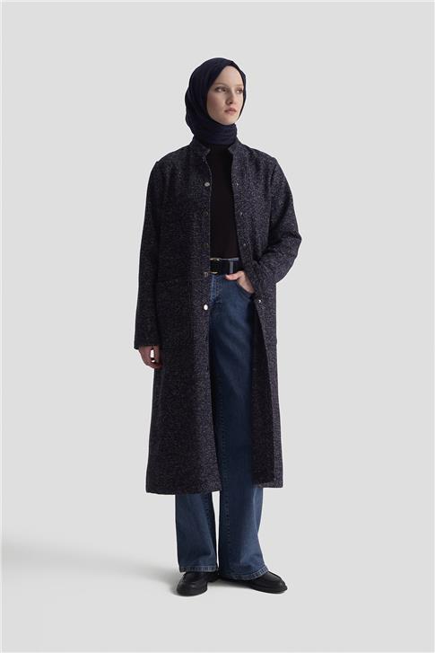 Armine Melanjlı Örme Kap 25KD1123 Lacivert