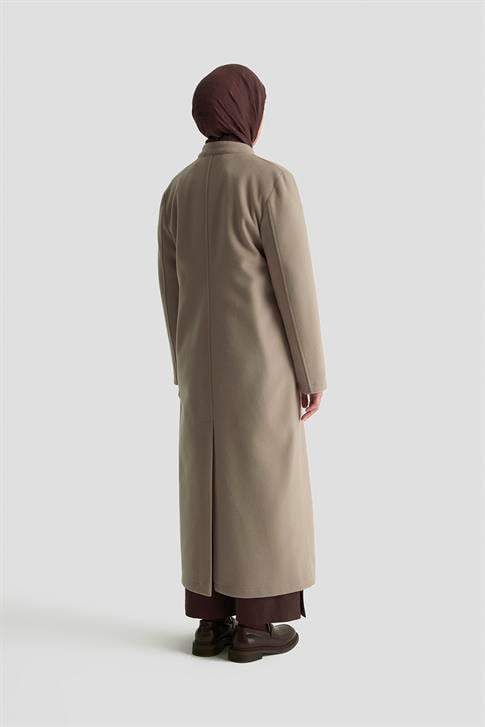 Armine Hakim Yaka Kaşe Kap 25KD1124 Camel