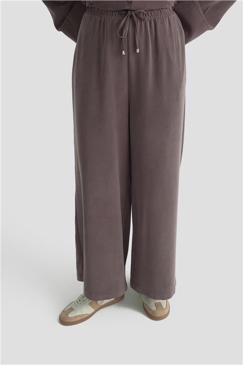 Armine Beli Bağcıklı Modal Takım 25KD1127 Kahverengi