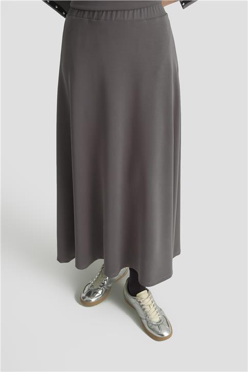 Armine Şeritli Örme Takım 25KD1163 Antrasit