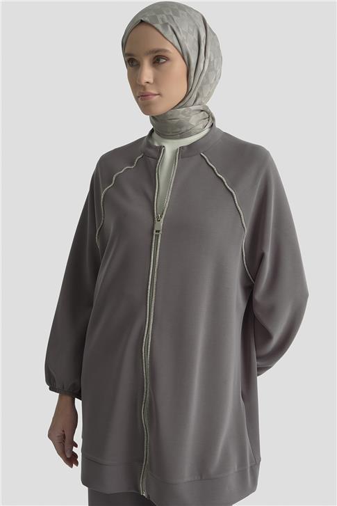 Armine Biyeli Örme Takım 25KD1176 Antrasit