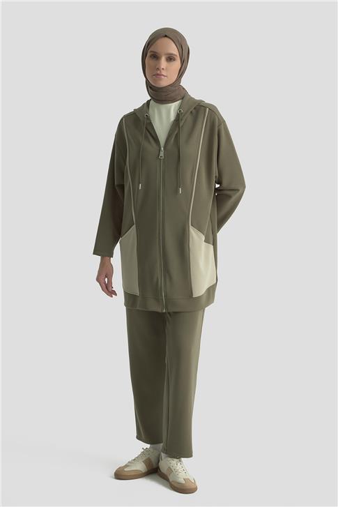 Armine Mixli Örme Takım 25KD1089 Haki