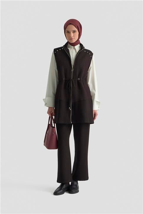 Armine Kapitone Mixli Örme Takım 25KD1603 Siyah