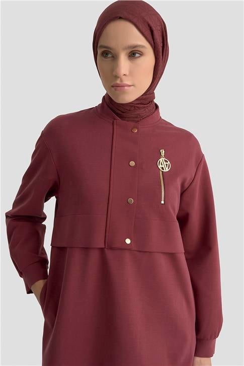 Armine Takım 25KT1661 Bordo