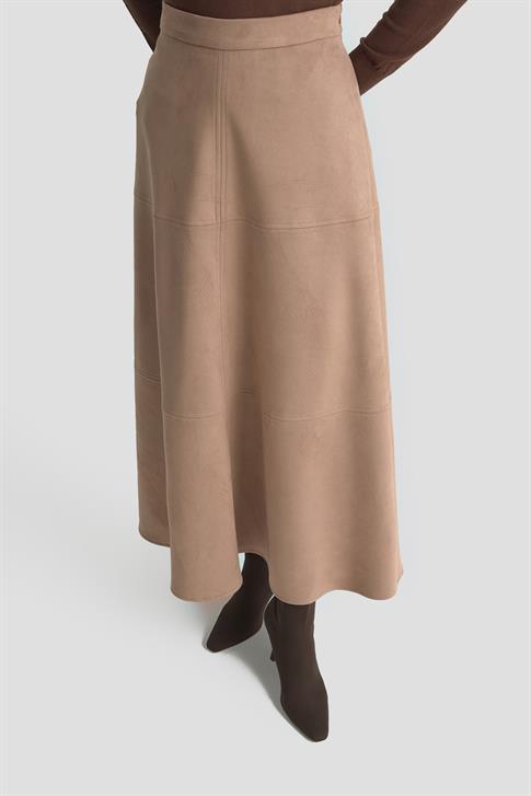 Armine Ceketli Süet Takım 25KD1703 Taba