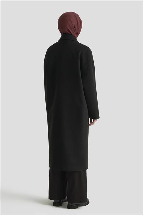 Armine Kaşe Kaban 25KD1709 Siyah