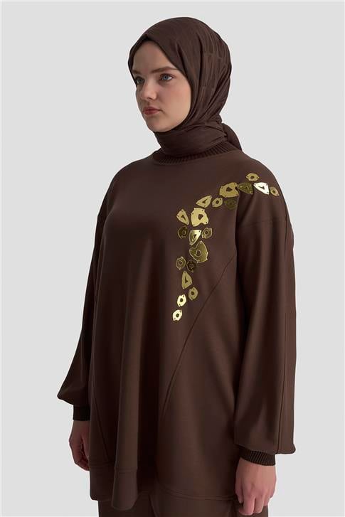 Armine Takım 25KD1911 Kahverengi