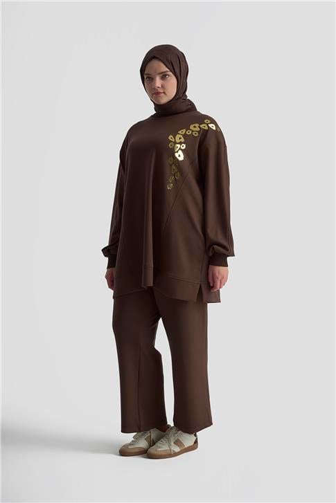 Armine Takım 25KD1911 Kahverengi