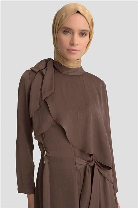 Armine Elbise 25KD1912 Kahverengi