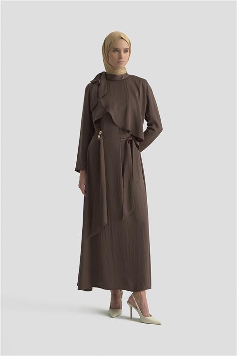 Armine Elbise 25KD1912 Kahverengi