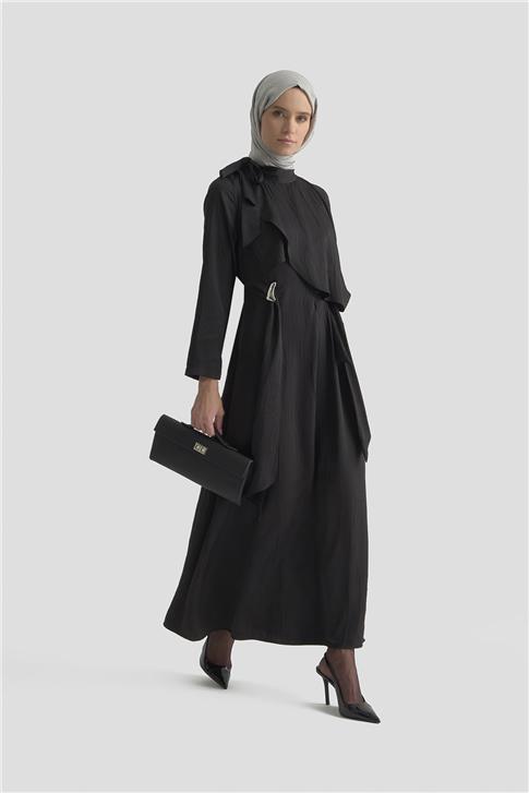 Armine Elbise 25KD1912 Siyah