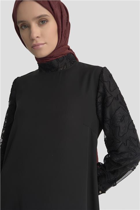 Armine Elbise 25KD1914 Siyah