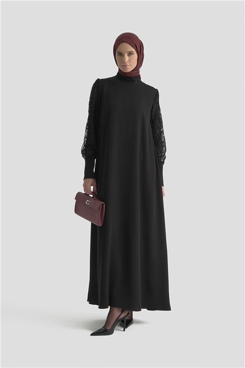 Armine Elbise 25KD1914 Siyah