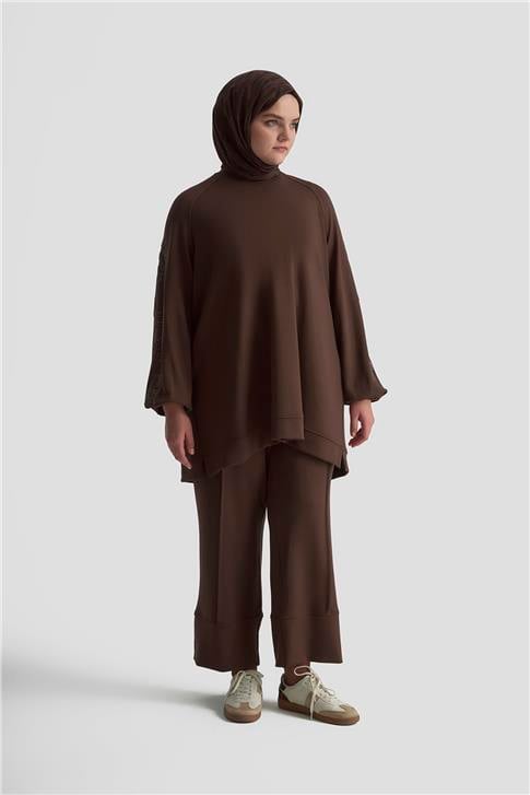 Armine Takım 25KD1921 Kahverengi