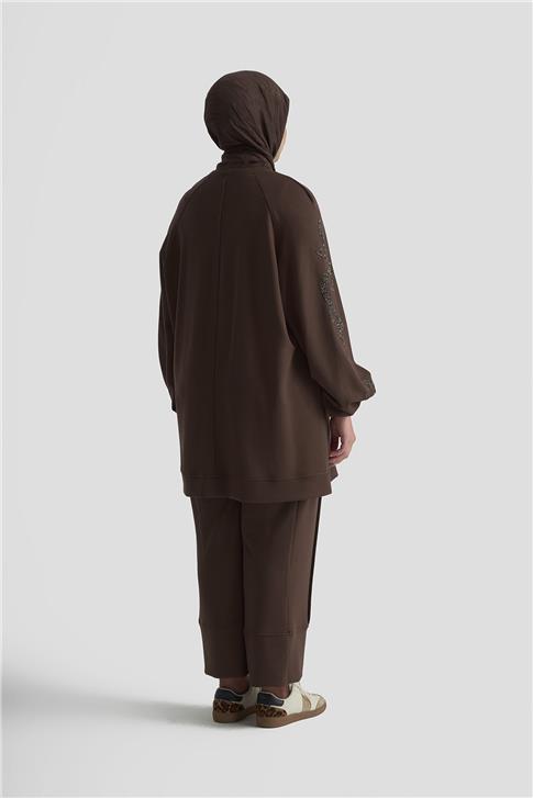 Armine Takım 25KD1921 Kahverengi