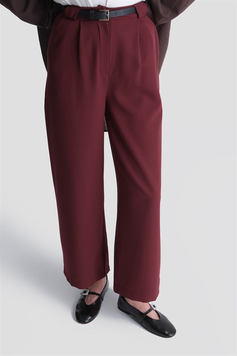 Armine Trend Pantolon 25KT210 Açık Bordo 