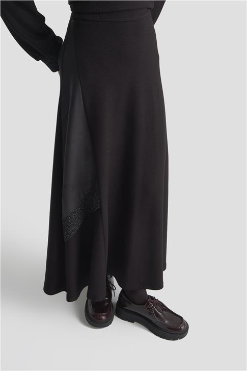 Armine Taşlı Örme Takım 25KD2103 Siyah