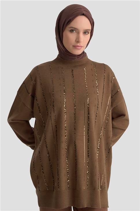 Armine Takım 25KD2304 Kahverengi