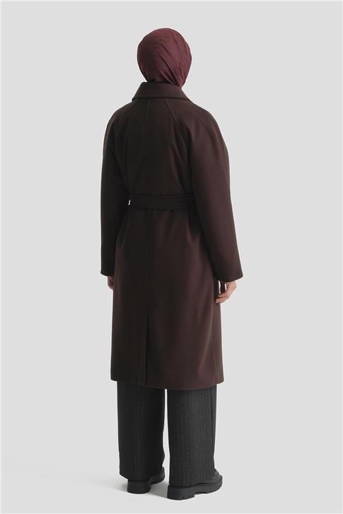 Armine Kaşe Kaban 25KD2601 Kahve