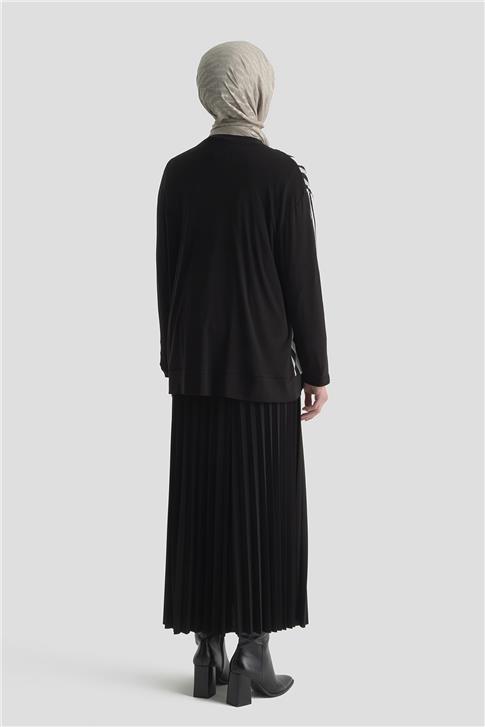 Armine Zebra Desenli Örme Takım 25KD2806 Gri