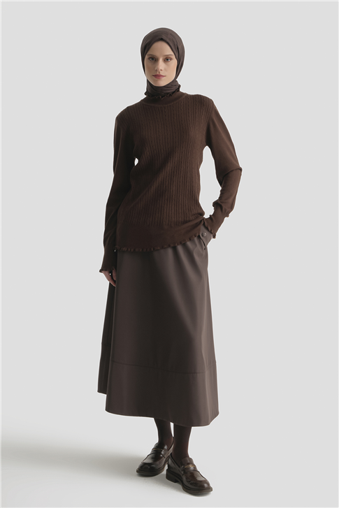 Armine Triko Kazak 25KD2901 Kahverengi