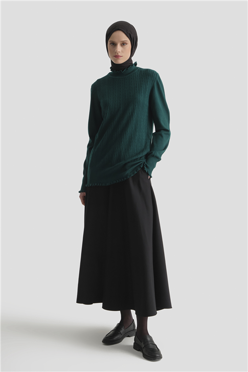 Armine Triko Kazak 25KD2901 Küf Yeşili