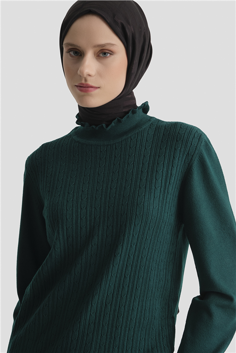 Armine Triko Kazak 25KD2901 Küf Yeşili