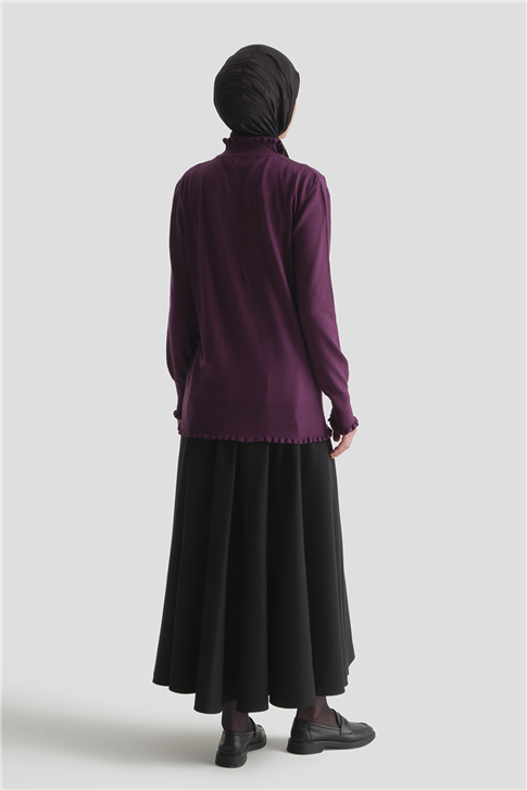 Armine Triko Kazak 25KD2901 Mürdüm