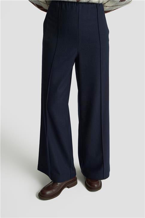 Armine Beli Lastikli Palazzo Pantolon 25K2703 Lacivert