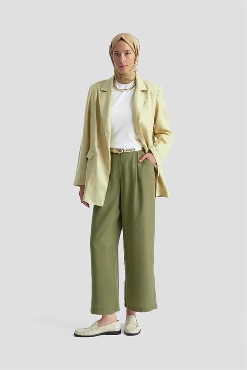 Armine Tencel Palazzo Pantolon 25KD4002 Haki