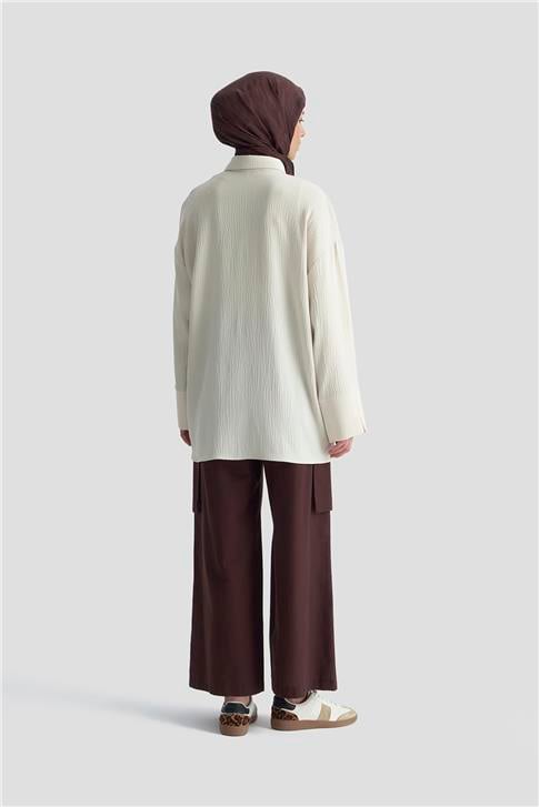 Armine Cepli Basic Gömlek 25KD4003 Kum