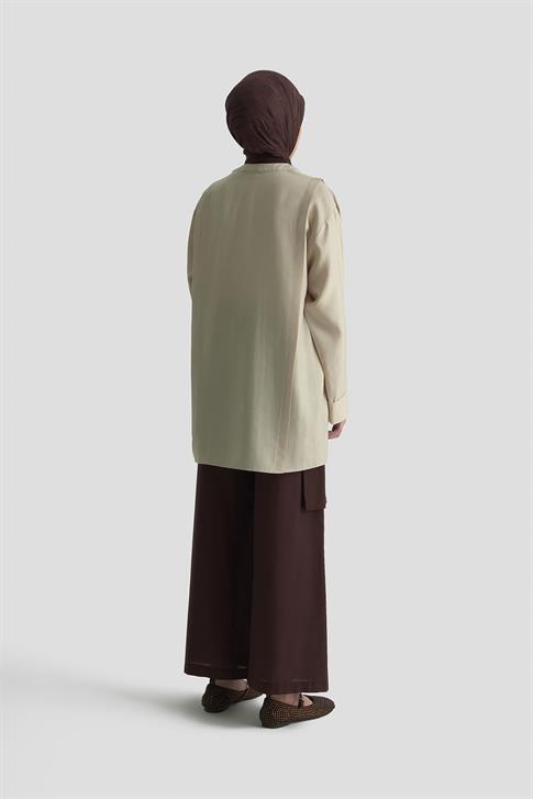 Armine Hakim Yaka Tunik 25KD4004 Kum