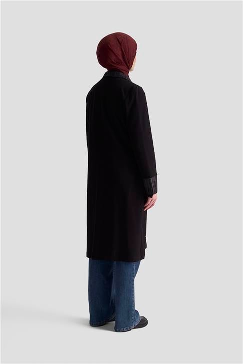 Armine Taşlı Örme Kap 25KD4030 Siyah