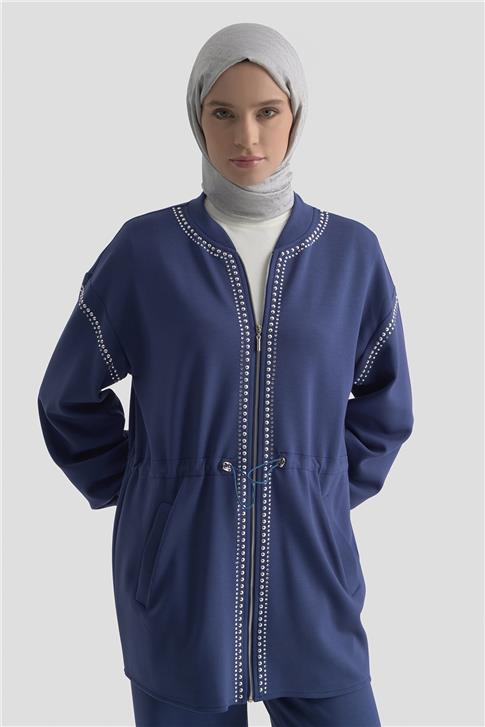 Armine Trok Detaylı Kap 25KD4038 Lacivert