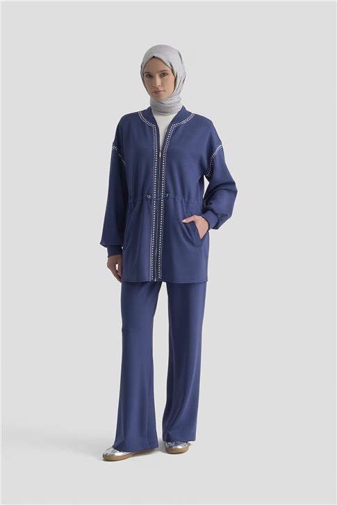 Armine Trok Detaylı Kap 25KD4038 Lacivert