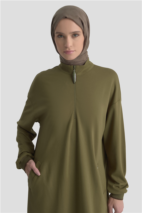 Armine Trend Tunik 25KT461 Yağ Yeşili