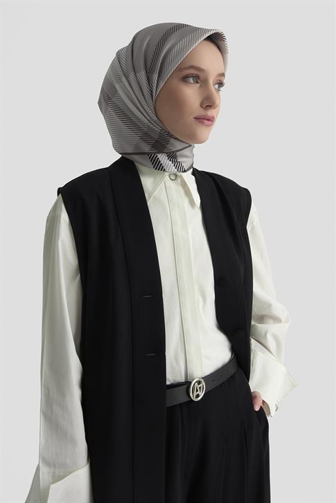 Armine Asimetrik Yelek 25K4801 Siyah