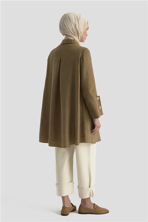 Armine Tunik 25K4954 Yağ Yeşili