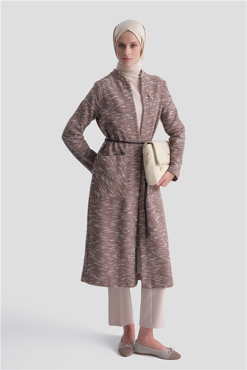 Armine Hırka 25K5005-1 Kahverengi 