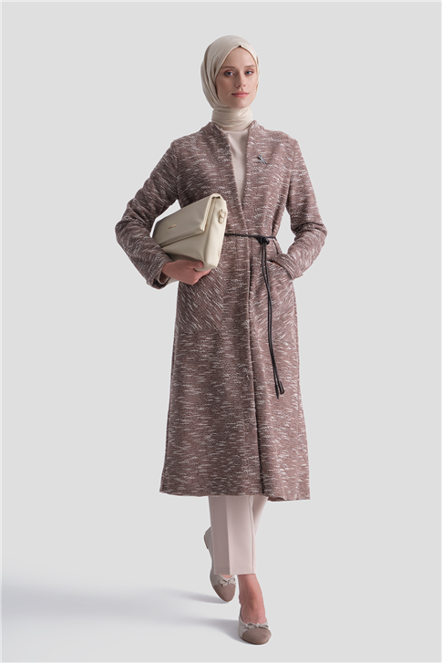 Armine Hırka 25K5005-1 Kahverengi 