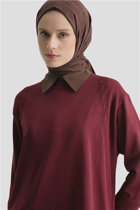 Armine Triko Tunik 25KD5005 BORDO