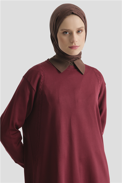 Armine Triko Tunik 25KD5005 BORDO